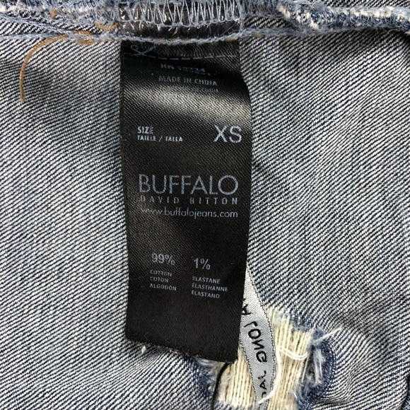 Buffalo David Bitton distressed denim jean jacket, XS - Picture 4 of 11
